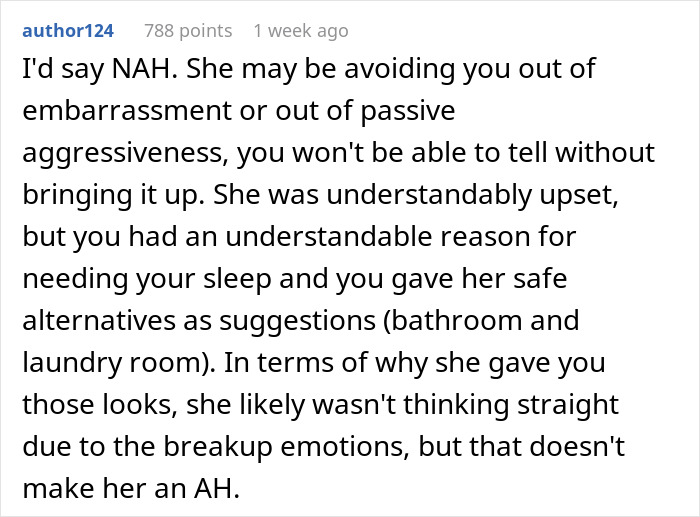 Woman Quits Helping When Roommate Won’t Calm Down For 1.5 Hours And Asks Her To Leave The Room, Results In The Silent Treatment