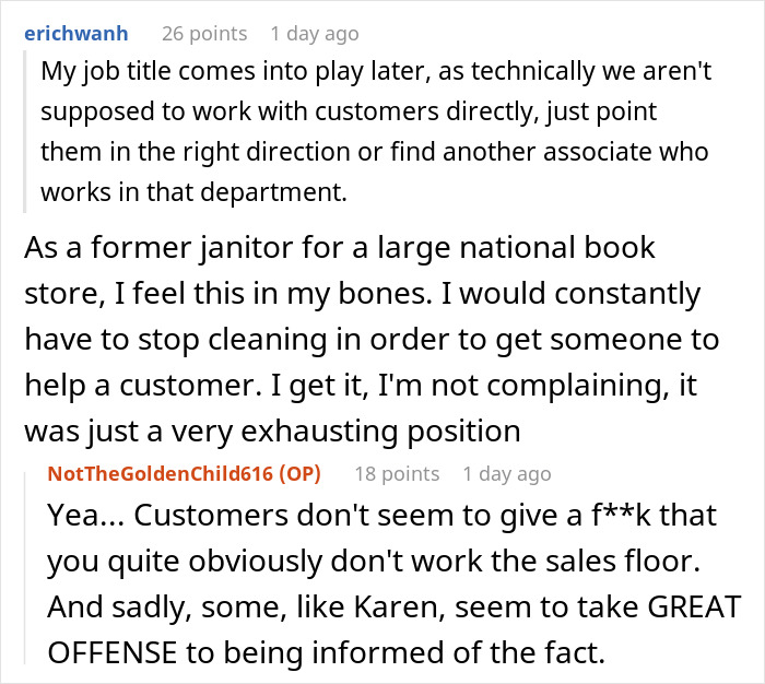 Karen Tries To Intimidate Worker, Demanding They “Do Their Job” And Help Her, So They Maliciously Comply