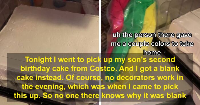 Costco Flat-Out Hands Woman Blank Cake, Supposedly Refusing To Color It As Per Her Order Due To Copyright, Expects Her To Just Accept It