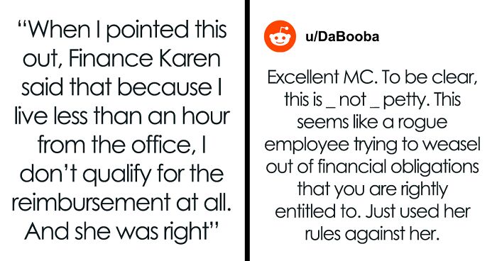 Finance Karen Refuses To Reimburse Person For Their Commute To Work Because “Rules Are Rules” So The Employee Makes The Rules Work For Them