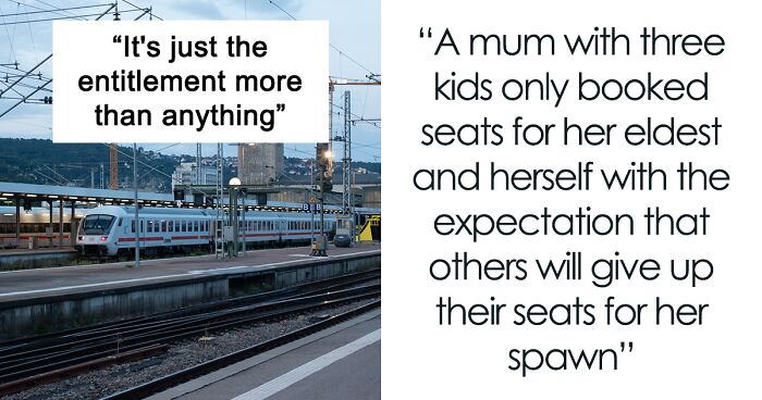 Train Passenger Starts A Discussion After They Shared How An 'Entitled' Mom Expected Others To Give Her Kids Their Seats