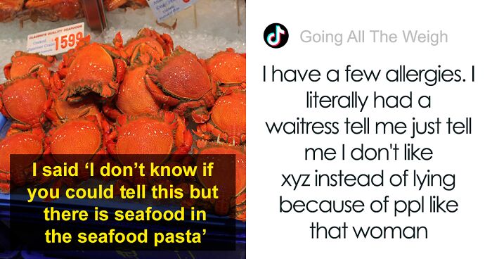 “Go Ahead And Call 911 Just In Case”: Server Puzzled How Woman Who’s “Allergic” To Seafood Goes Ahead And Orders Seafood Pasta Anyway