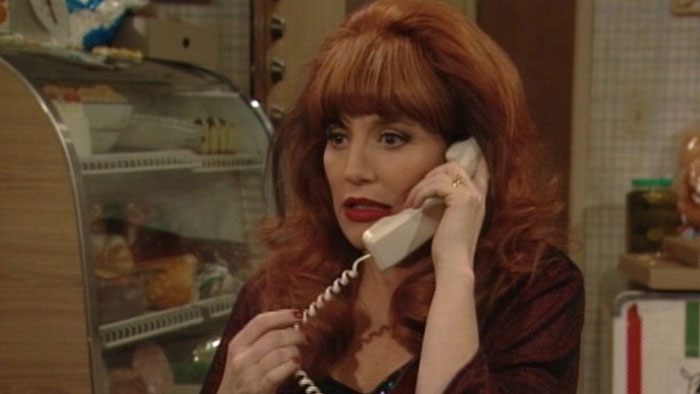 Peggy Bundy talking on a phone 