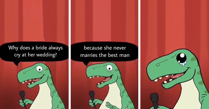 'Standup T-Rex': I Channel My Dino Alter-Ego That's On A Mission To Spread Bad Jokes And Puns (70 Pics)