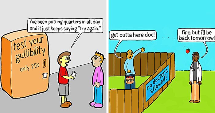 Here Are 24 Of My One-Panel Comic Strips Packed With Bold, Simple Art And Pithy Punchlines