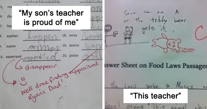 82 Test Comments Left By Teachers That Showed Their Students That They Have A Sense Of Humor