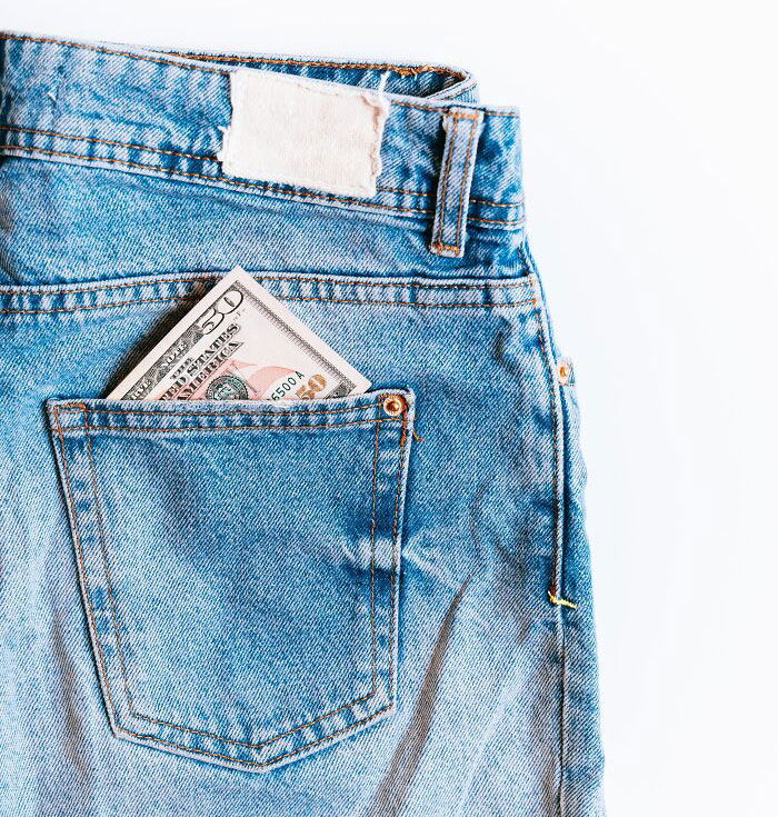 Money In Blue Jeans Pocket 