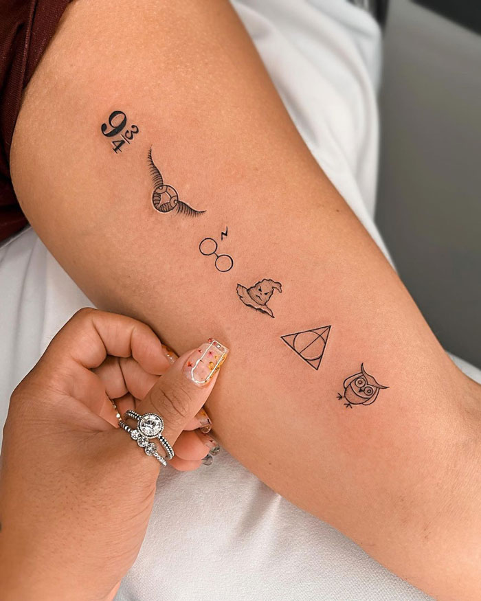 131 Nerdy Harry Potter Tattoo Ideas with Meanings  Body Art Guru