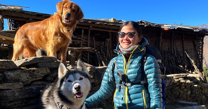 Hiking With My Two Dogs Is My Biggest Passion, Here Are Some Highlights Of Our Tsho Rolpa Glacial Lake Adventure