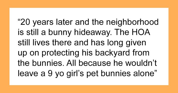 “Our Neighborhood Was Overrun”: Father Gets Petty Revenge On Power-Hungry HOA By Releasing Wild Bunnies Into The Neighborhood