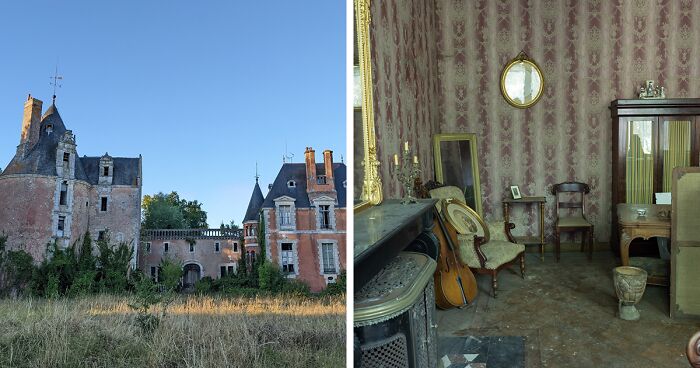 I Explored An Abandoned Chateau In Belgium With Belongings Left Behind (18 Pics)