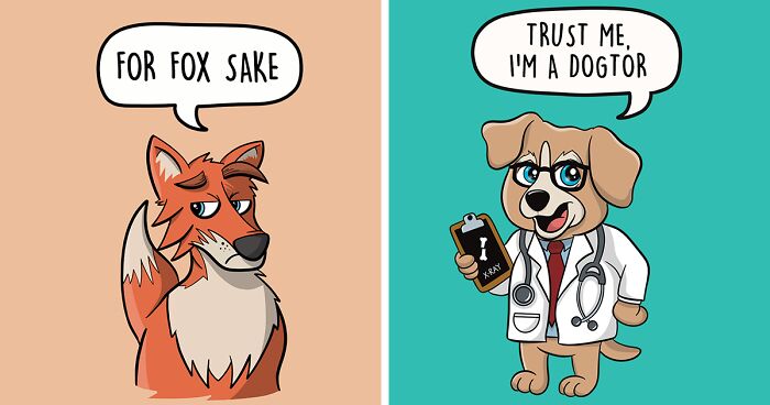 I Made These 70 Punny Cartoons To Brighten Your Day