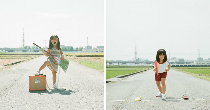 Japanese Photographer Has Taken The Cutest Pictures Of His Then 4-Year-Old Daughter (26 Pics)