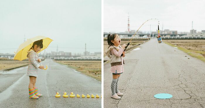 Japanese Photographer Has Taken The Cutest Pictures Of His Then 4-Year-Old Daughter (26 Pics)