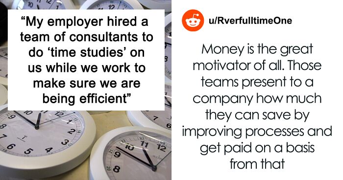 Employee Rants Online About Consultants Doing Time Studies In Their Workplace, Saying They’ve Ruined Everything