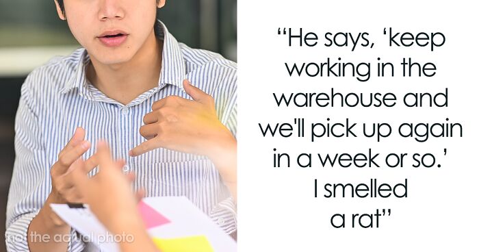 A Person Has A Bad Feeling About The Sudden Shift In The Hiring Manager’s Mood, Sets Up A “Rat Trap” To See If He’s Lying