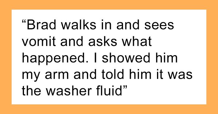 Employee Gets Sweet Revenge On A Manager Who Splashed Windshield Washer Fluid On Their Arm As A Joke