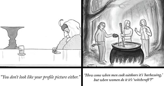 From Relatable To Absurd: 70 Hilarious One-Panel Comics By The New Yorker Cartoonist Navied Mahdavian