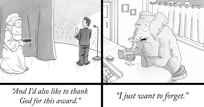 70 Comics That Deliver The Joke In Just One Panel, By The New Yorker Cartoonist Navied Mahdavian