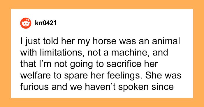 Woman Doesn’t Allow Her Overweight Friend To Ride Her Horse, Is Yelled At For Body-Shaming