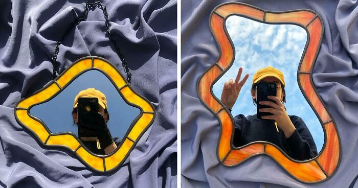 This Artist Creates Wavy, Psychedelic-Looking Mirrors (35 Pics)