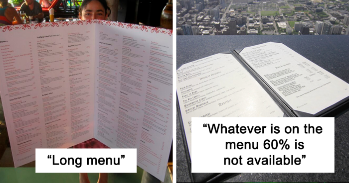 People In This Online Group Suggest To Reconsider Dinning At A Restaurant If You See These 34 Signs