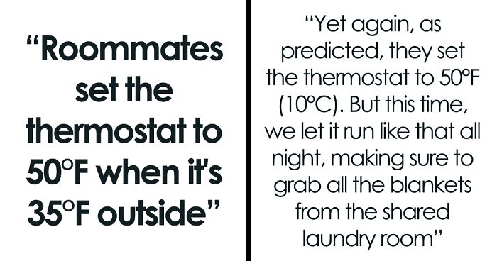 Person Is Sick And Tired Of Roommates Setting The Thermostat To Extreme Temperatures, Decides To Teach Them A Lesson