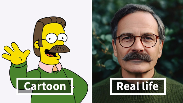 19 AI-Generated Portraits Of Characters From The Simpsons If They Existed In Real Life