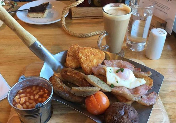 A Full English Served By A Hipster