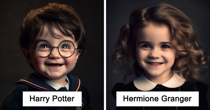 34 Toddler Versions Of Harry Potter Characters I Created Using An AI Generator