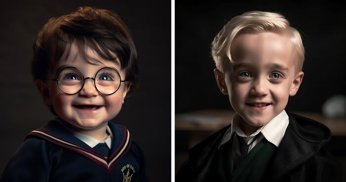 I Made Realistic Recreations Of Harry Potter’s Characters If They Were Toddlers Using AI (34 Pics)