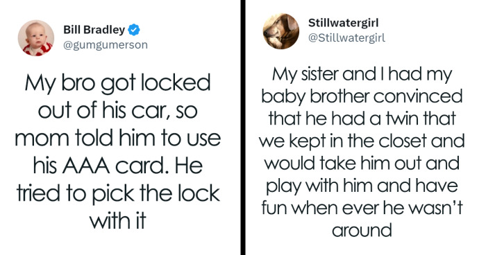 People Are Sharing Why Their Siblings Are Weird In Response To Jimmy Fallon's Twitter Challenge, And Here Are 70 Of The Best Responses