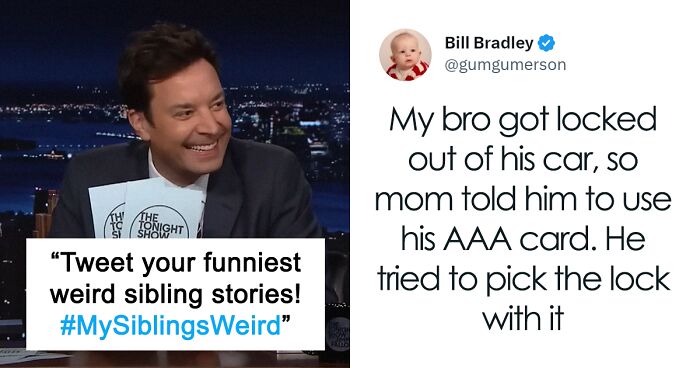 Jimmy Fallon’s Latest Hashtag Challenge Sparks 70 Hilarious Stories About Siblings Being Weird