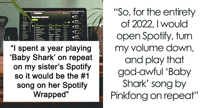 Woman Plays “Baby Shark” On Repeat For An Entire Year On Her Sister’s Spotify To Take Her Petty Revenge