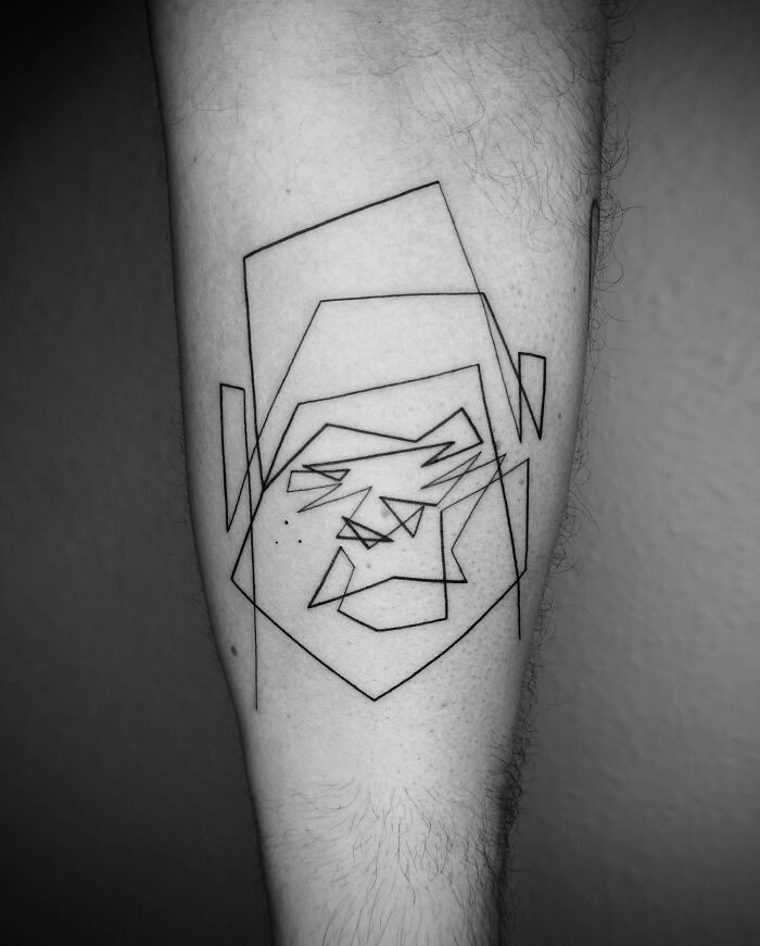 One Continuous Line Tattoos By Iranian-German Artist Mo Ganji