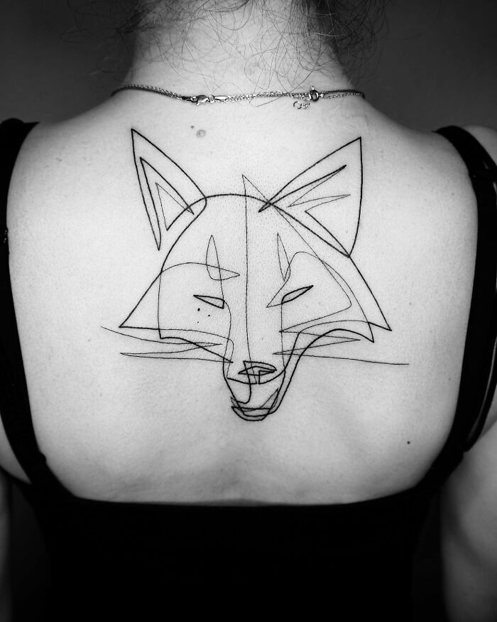 One Continuous Line Tattoos By Iranian-German Artist Mo Ganji