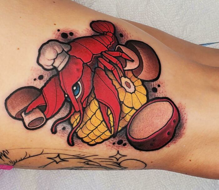Crawfish with Tattoos | Rug Premium | alexsutherlinart's Artist Shop