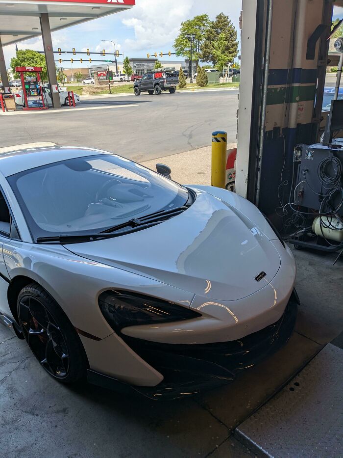 Customer States: "This Car Doesn't Have A 'Hood' Or Any Other Means Of Engine Access. The Whole Body Comes Off For Any Repairs." - Salt Lake County Requires Us To Photograph Emissions Control Devices During Inspection. Ugh