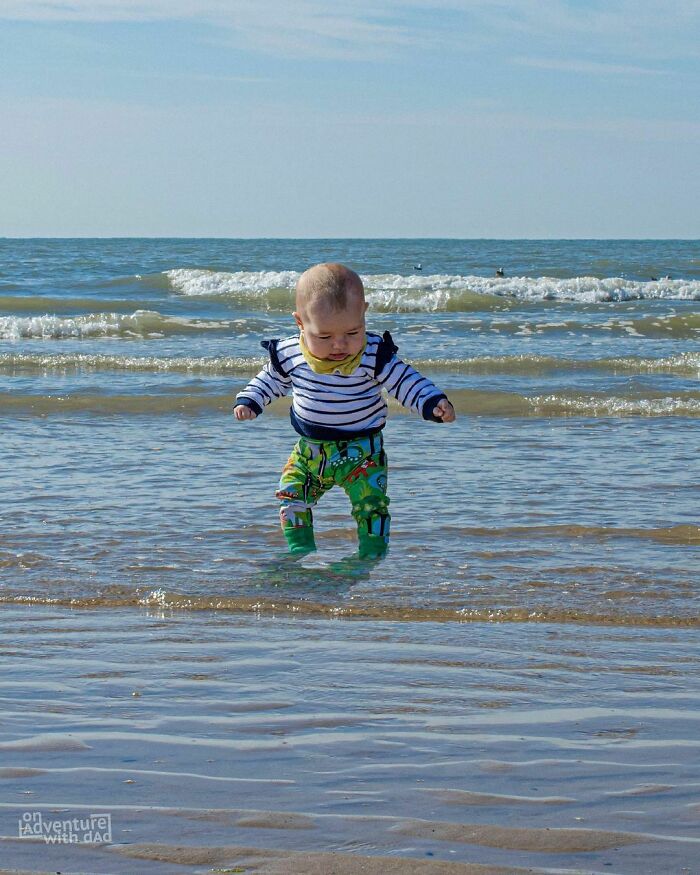 They Always Say You Should Motivate Your Kids To Take Their First Steps. So I Found A Great Way And Place To Motivate Aster. The First Steps Are Always The Hardest