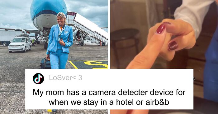 Flight Attendant Points Out Possible Secret Camera Locations In Hotel Rooms As A Warning To Other Lodgers