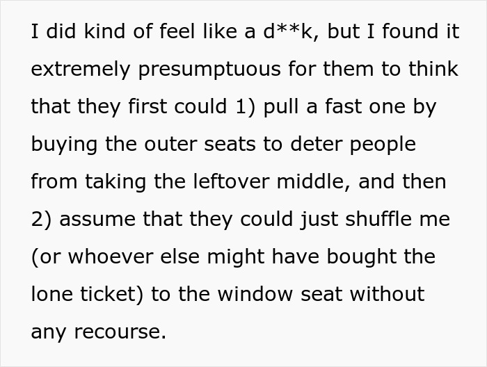 "My Stance Was About Etiquette And Principle": Man Stands His Ground During A Conflict Over Plane Seat With A Passenger Couple