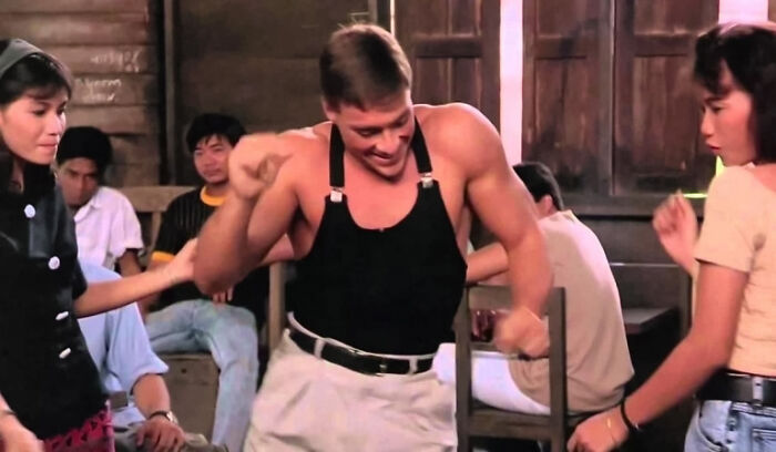 Jean Claude Van Damme Dance in the bar in Kickboxer