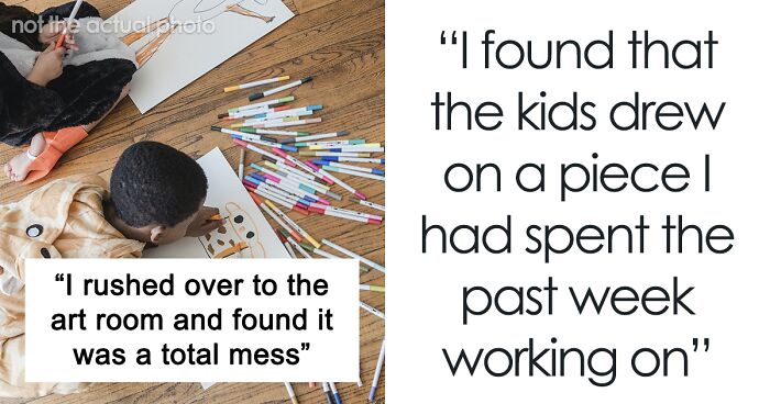 “There’s Easily A Few Thousand Dollars’ Worth Of Art Supplies”: Kids Wander Into Artist’s Studio, Ruining $375 Worth Of Markers, Family Feud Ensues