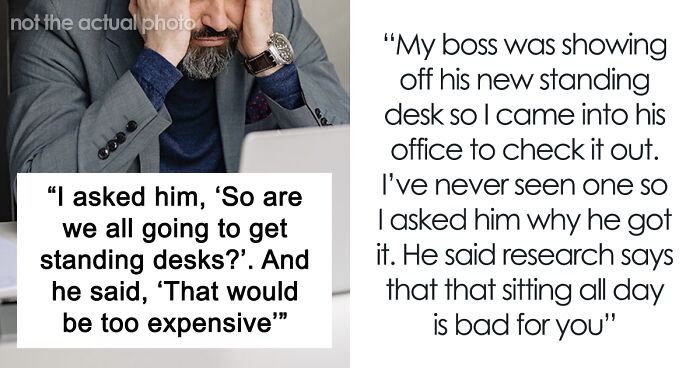 Employee Shares How His Boss Got A Standing Desk To Be ‘Healthier’ But Says It’s Too Expensive To Get 6 More For The Employees