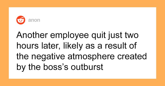 Boss Accuses People Who Quit Of “Not Being Willing To Work Hard Enough To Handle The Challenges Of The Job”, Demotivates Everyone