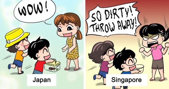 49 Comic Illustrations Depicting Culture Differences Between Japan And Other Countries By Evacomics (New Pics)