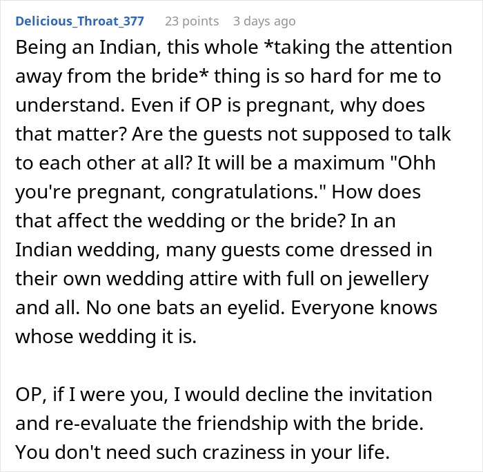 Bride Doesn't Want Her Maid Of Honor To Be Pregnant, Asks Her Best Friend Of 20 Years To Step Down, Even Though She's Not Pregnant Yet