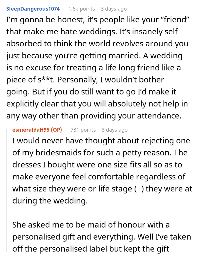 Bride Doesn't Want Her Maid Of Honor To Be Pregnant, Asks Her Best Friend Of 20 Years To Step Down, Even Though She's Not Pregnant Yet