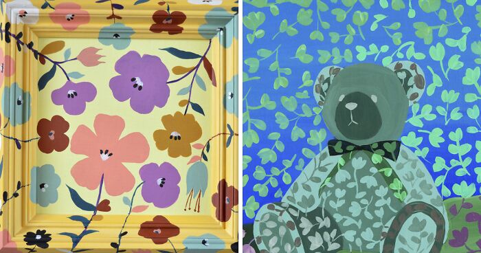 I Painted 17 Flower-Patterned Artworks