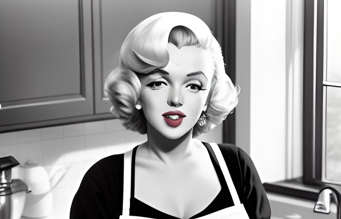 If Marilyn Monroe Was A Homemaker (12 AI-Generated Pics)